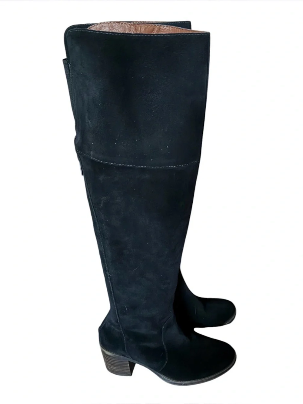 Woman’s Lucky Brand Black Over-the-Knee Suede Boots